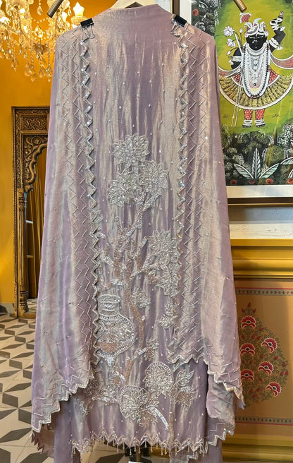 Lumina Organza Suit (Peach)