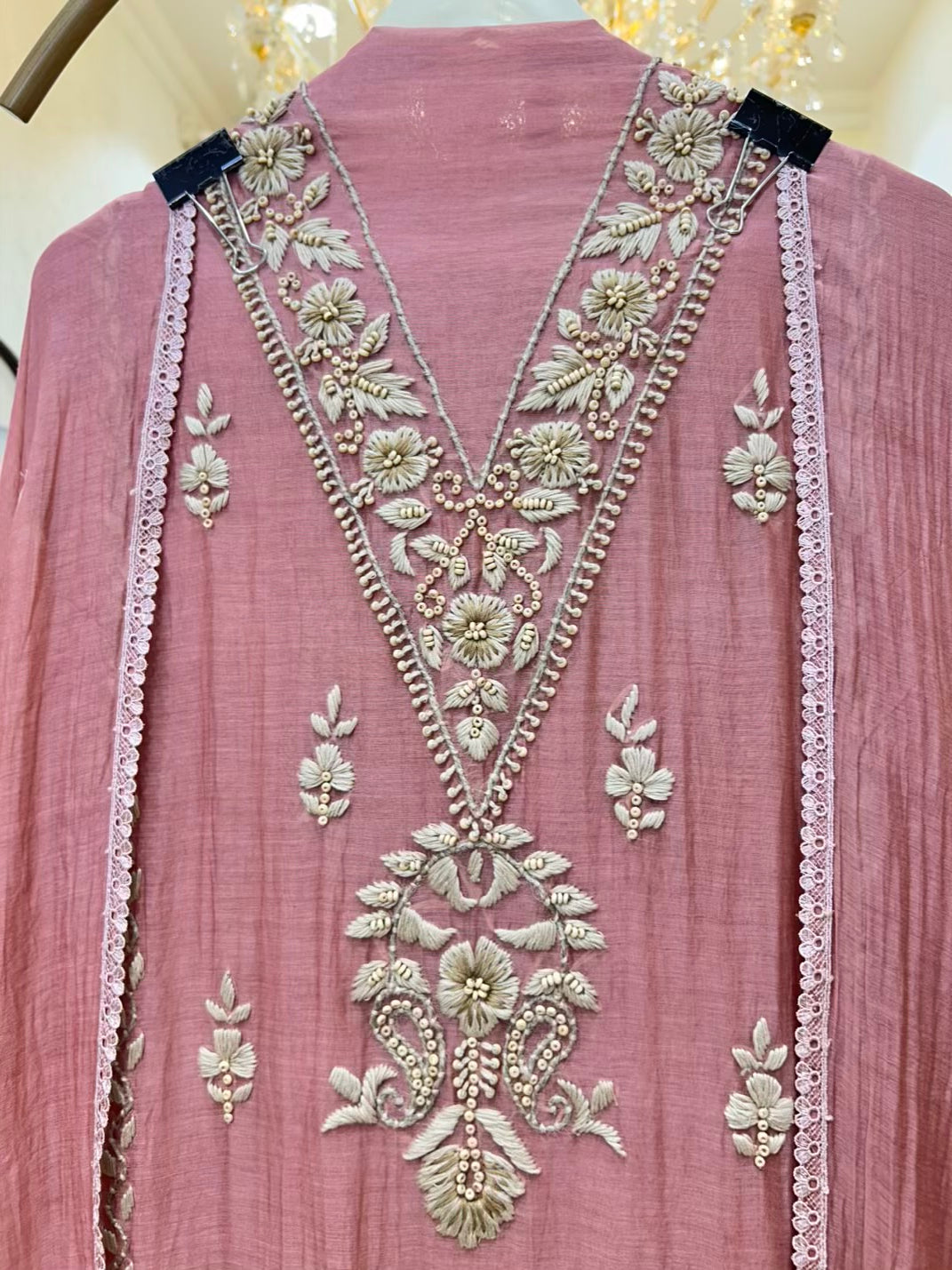 Elyra Thread Chanderi Suit