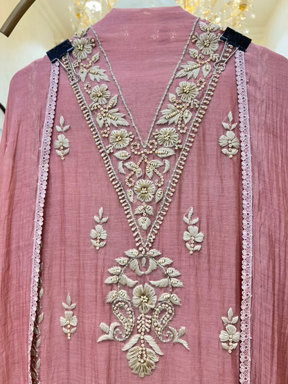 Elyra Thread Chanderi Suit