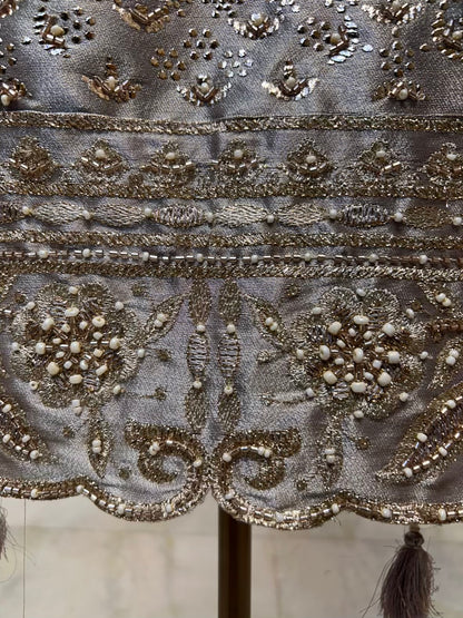 Mehraz Éclat Mukaish Suit (Grey)