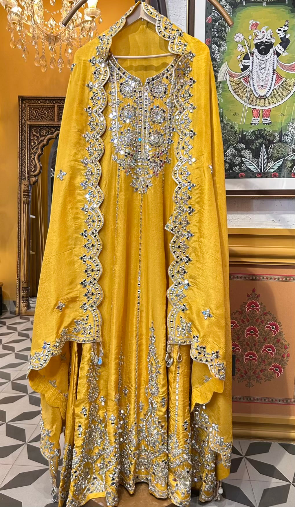 Ameera-é-Noor Anarkali (Yellow)