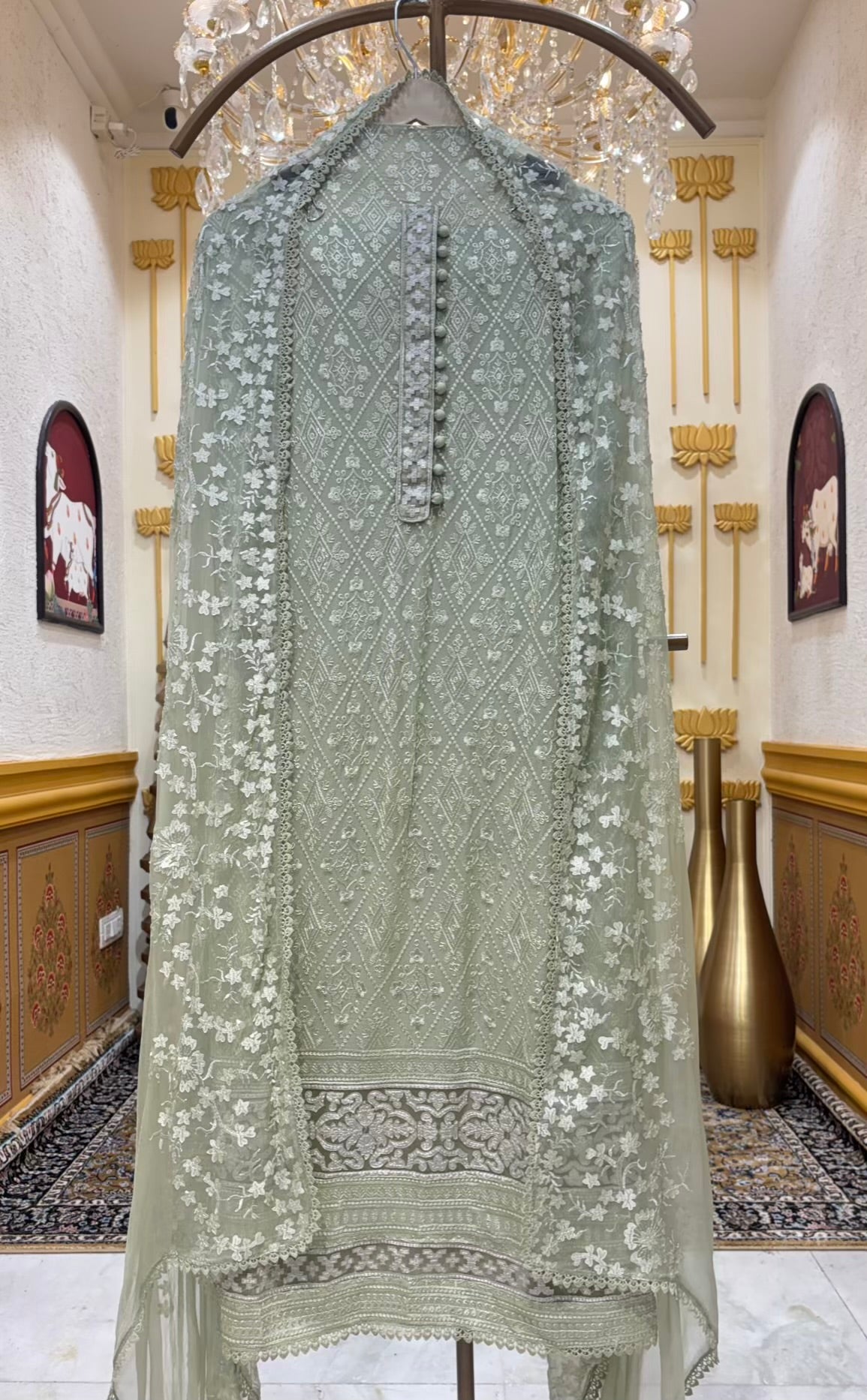 Naira Sequin Georgette Suit