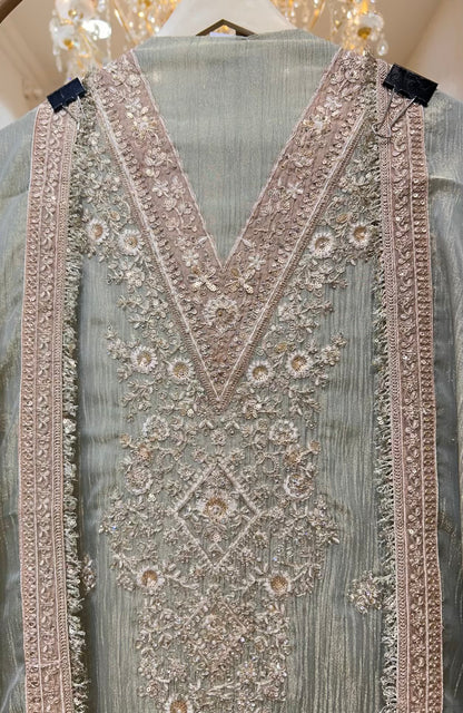 Zarifa Kinari Veil Suit (Ivory)