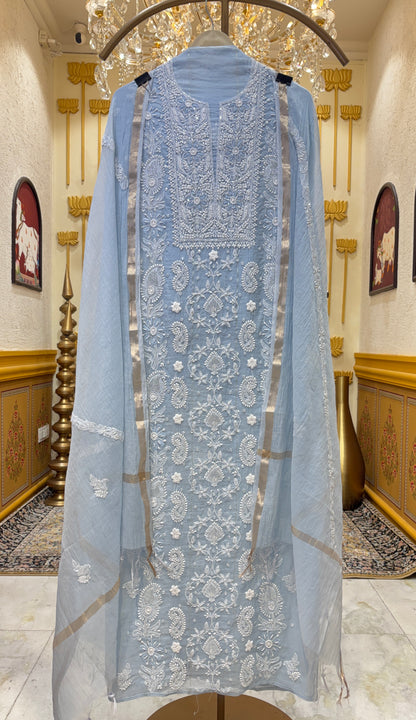 Zehvika Handcrafted Chanderi Suit