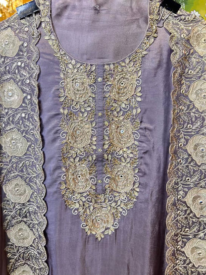 Eshanya Organza Suit (Lavender)