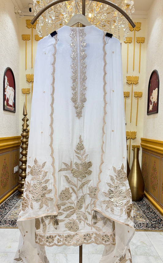 Ruhvani Leathercraft Organza Suit