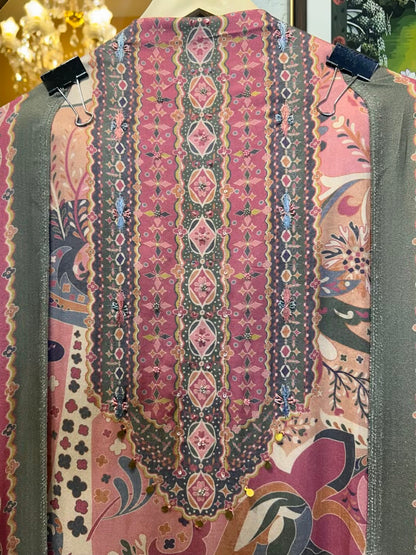 Eira Pashmina Suit (Pink)