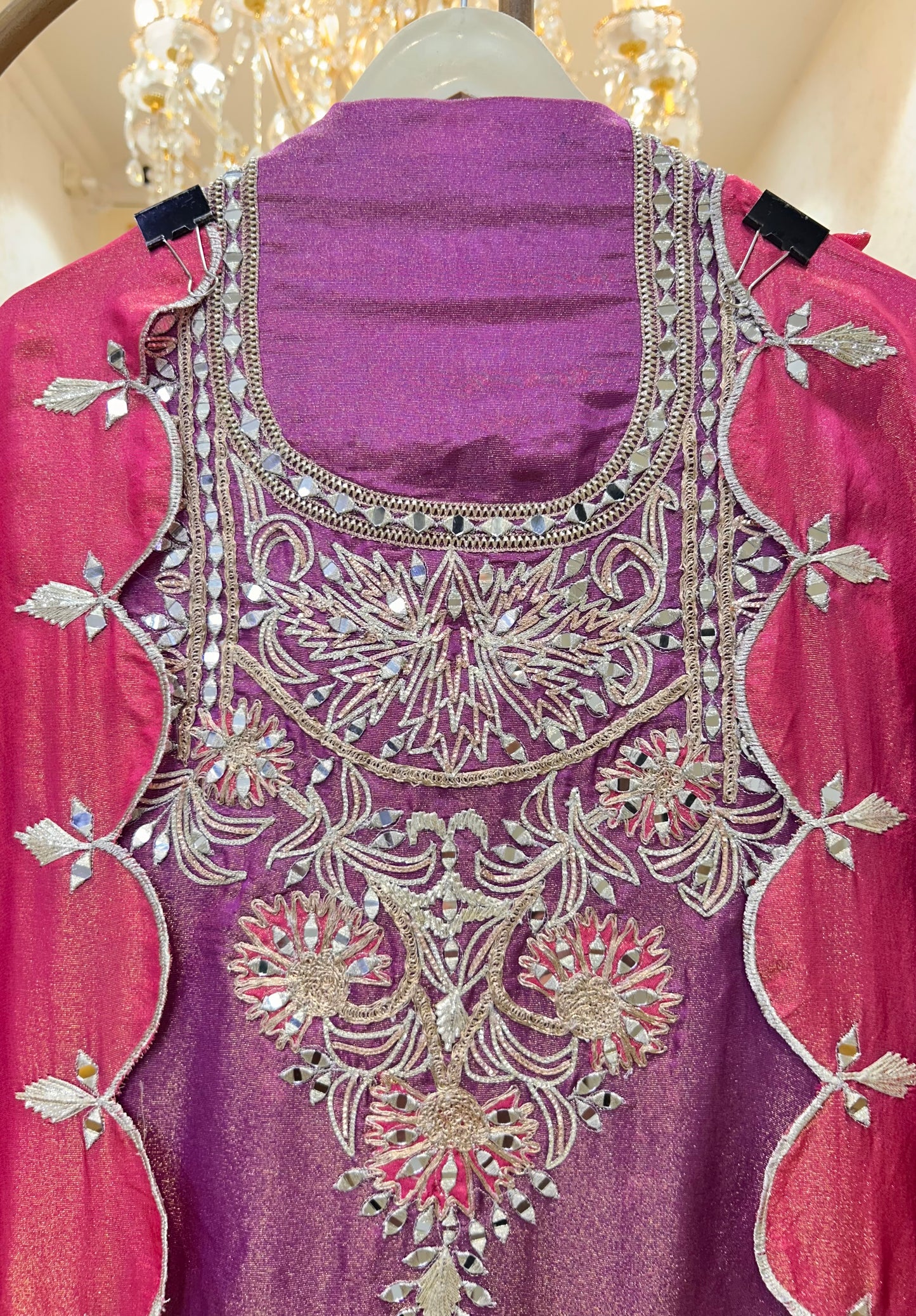 Sitara Veil Silk Suit
