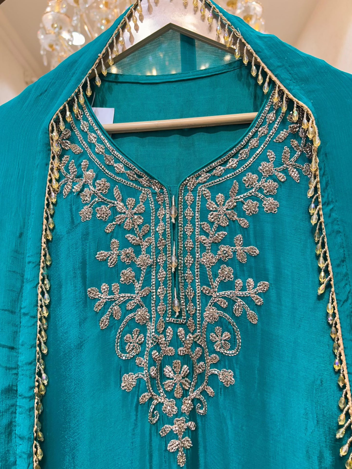 Elina Chinon Handwork Sharara Set (Green)
