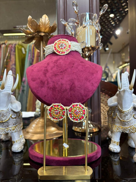 Rivaaz Choker Set (Red)