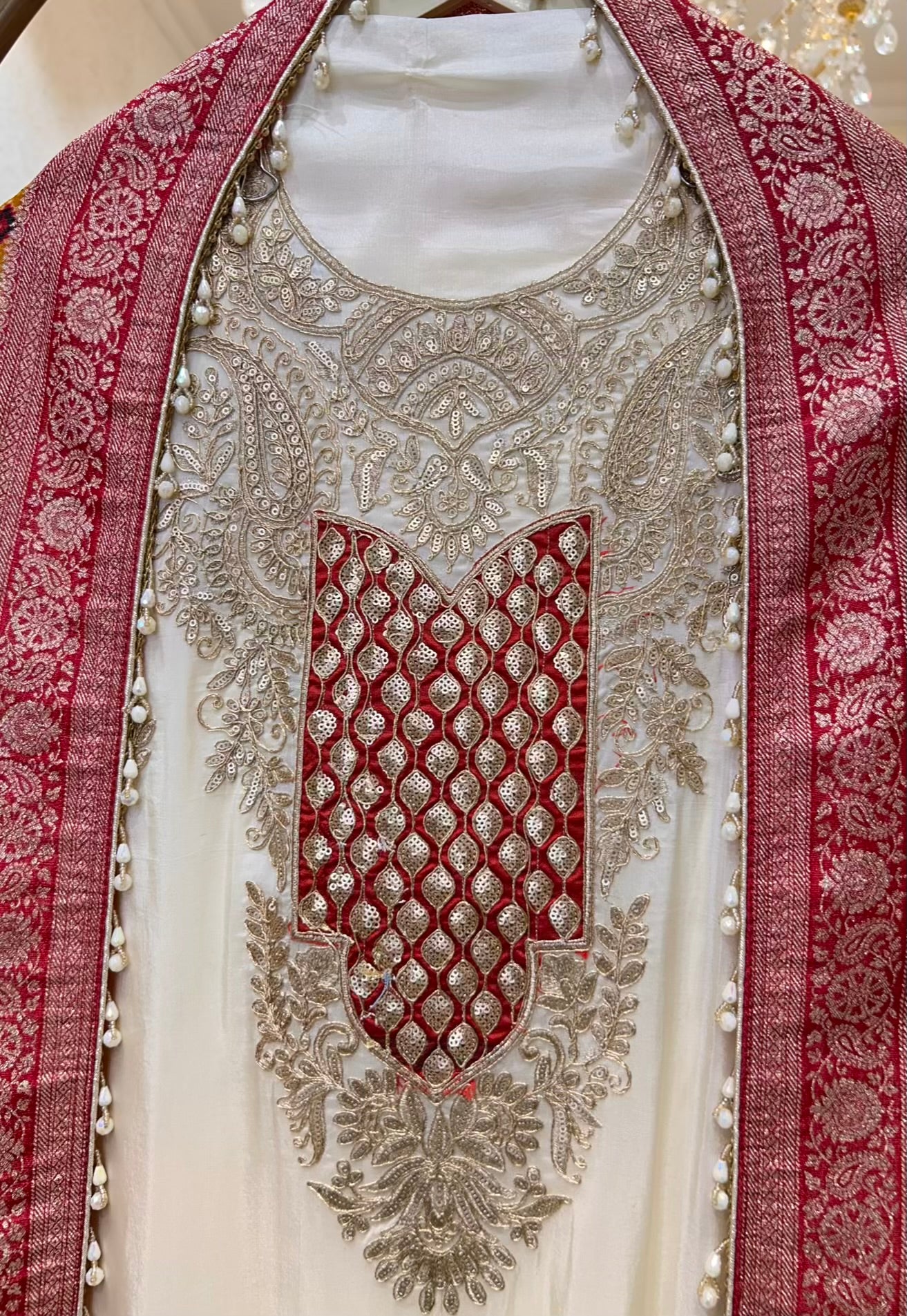 Zehryn Dori Patch Silk Suit