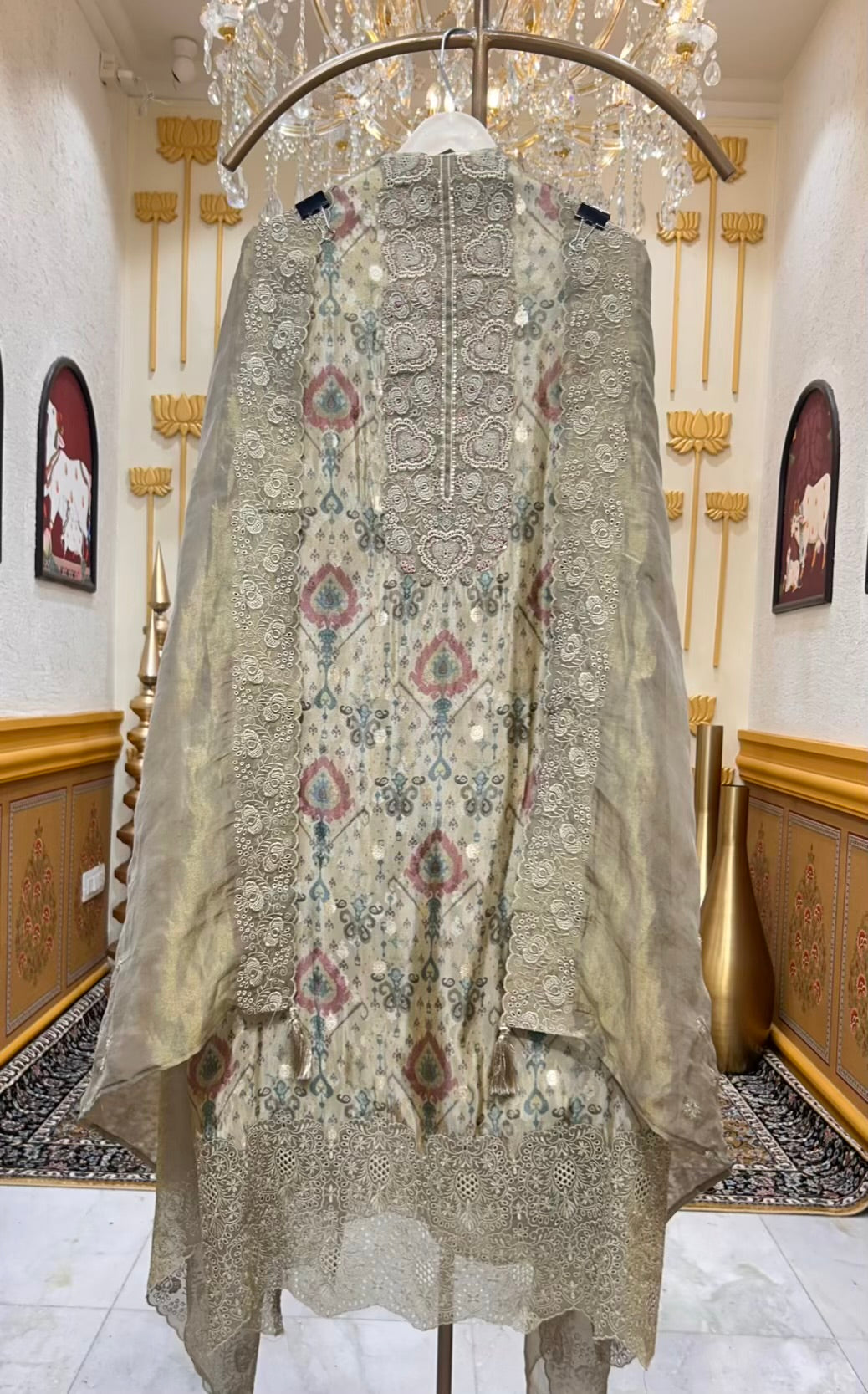 Sarvanya Noor Suit (Beige)