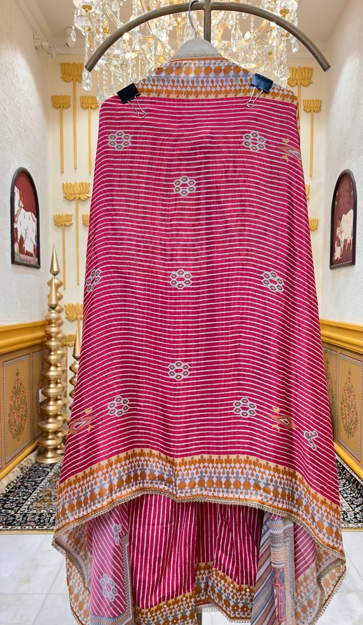 Zarmina Gota Pearl Suit (Rust)