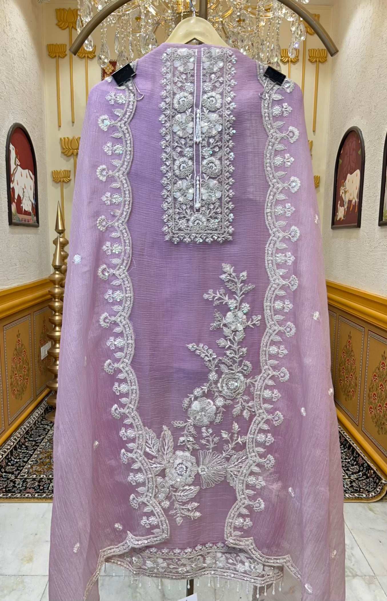 Elzara Crush Tissue Suit (Lavender)