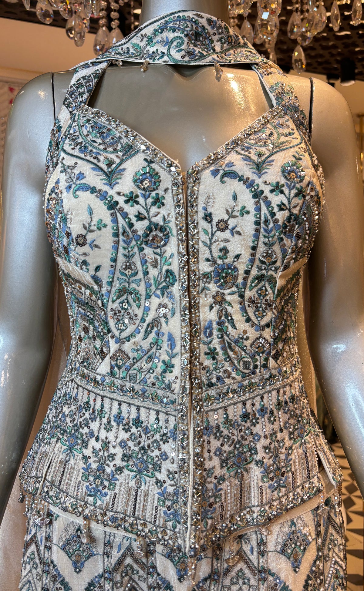 Nalini Shimmer Sharara Set