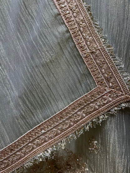 Zarifa Kinari Veil Suit (Ivory)
