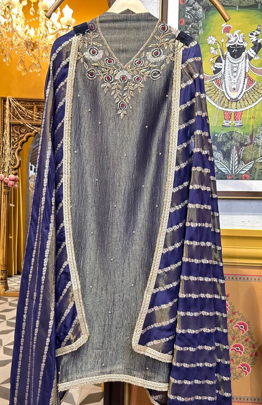 Naaz-e-Kinnari (Dark Grey)