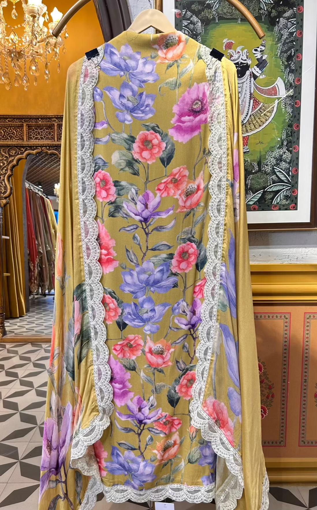 Aabroó-E-Pashm Suit (Mustard)