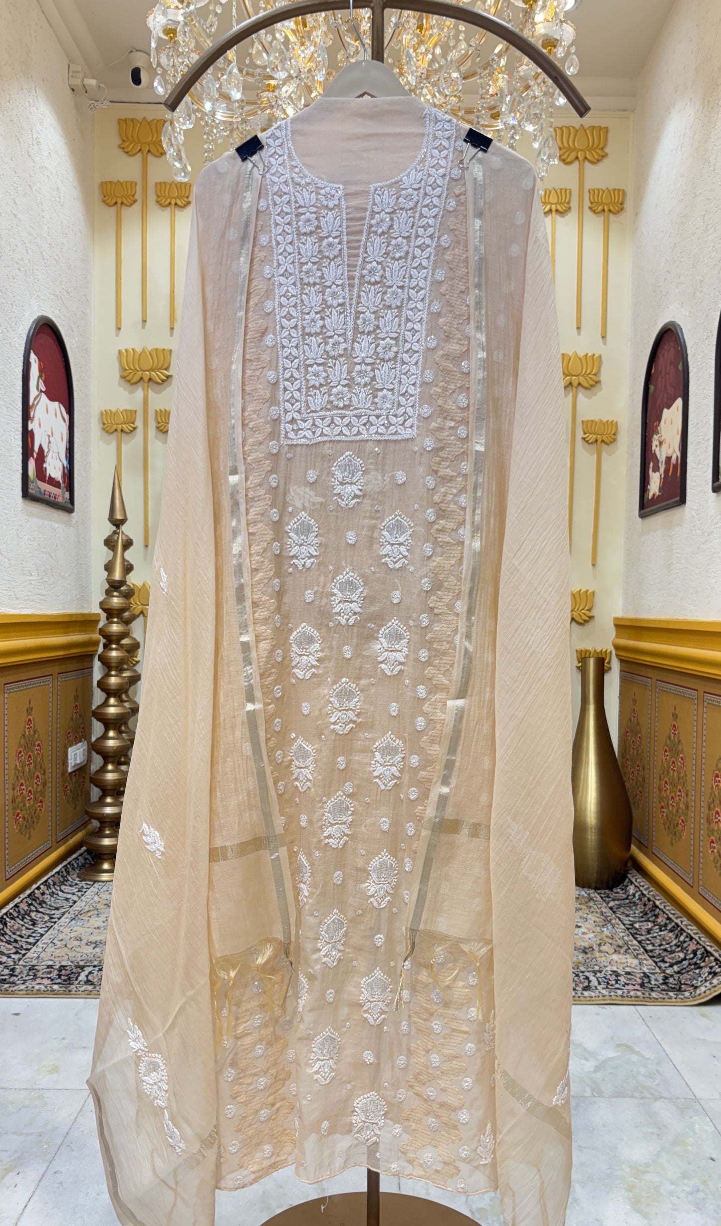 Aarzelle Artisan Chanderi Suit