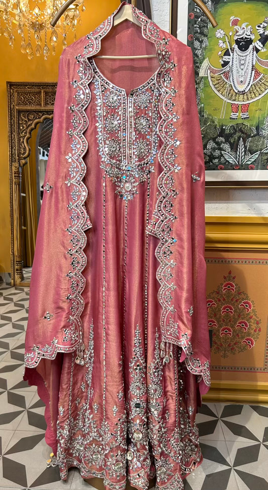 Ameera-é-Noor Anarkali (Pink)