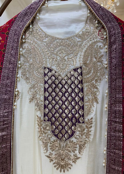 Zehryn Dori Patch Silk Suit
