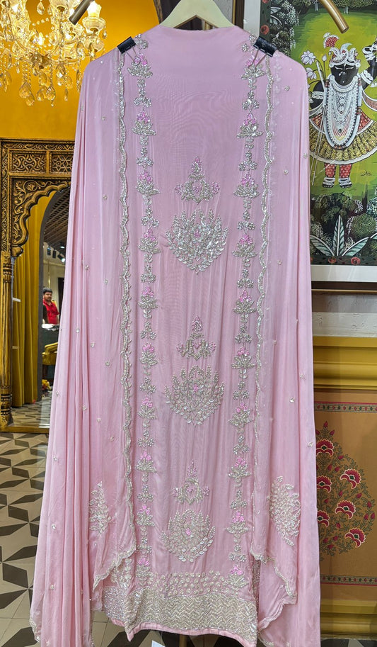 Zariha Organza Suit (Pink)