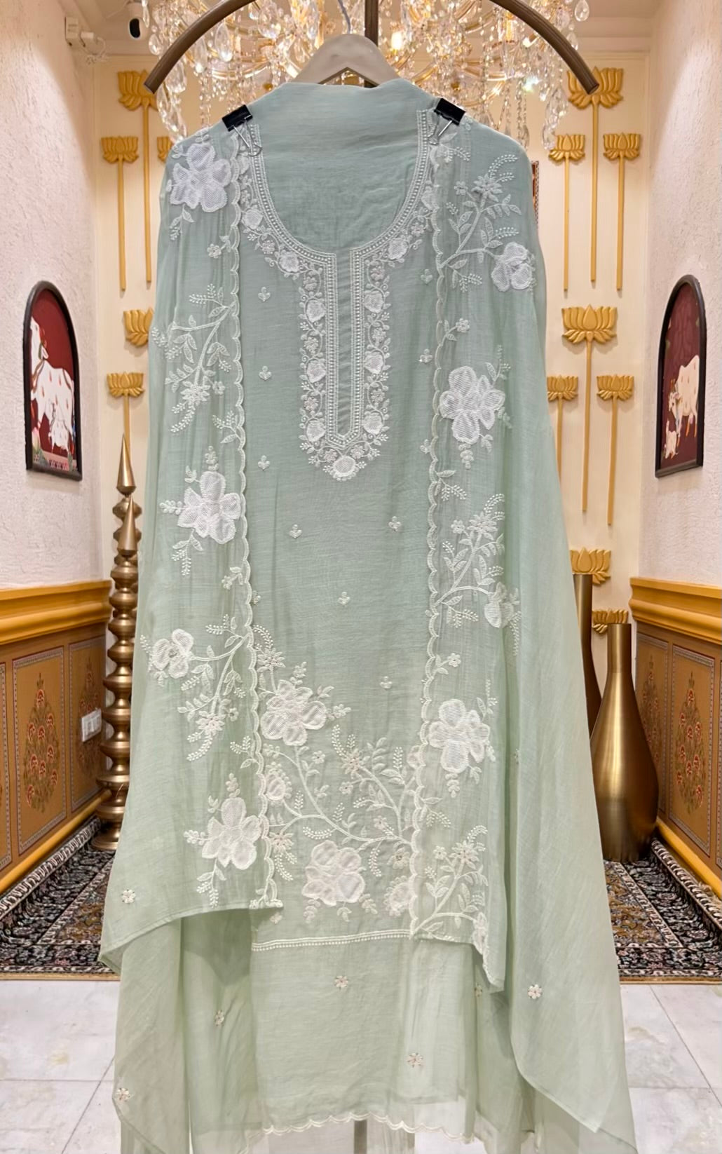 Liora Thread Veil Chanderi Sui