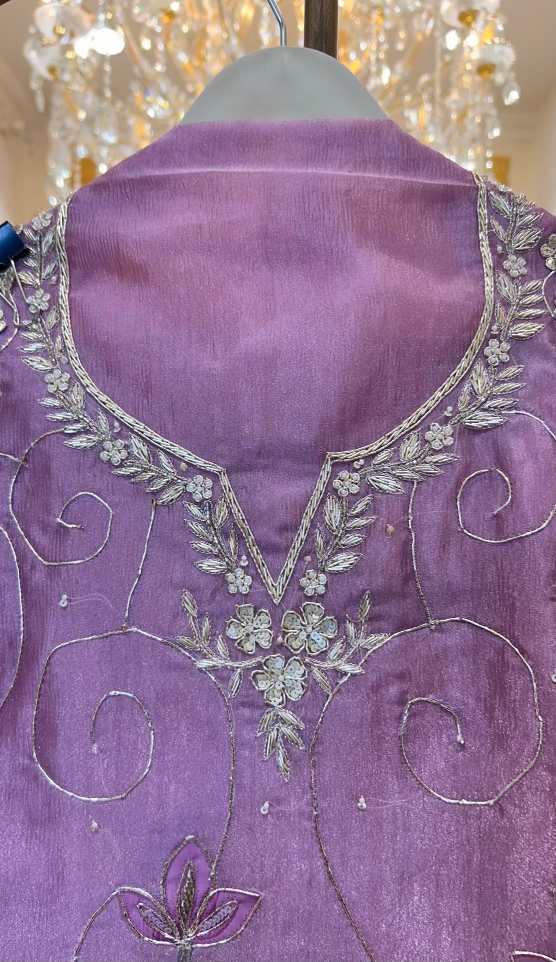 Sarvika Gota Jhalar Suit (Mouse)