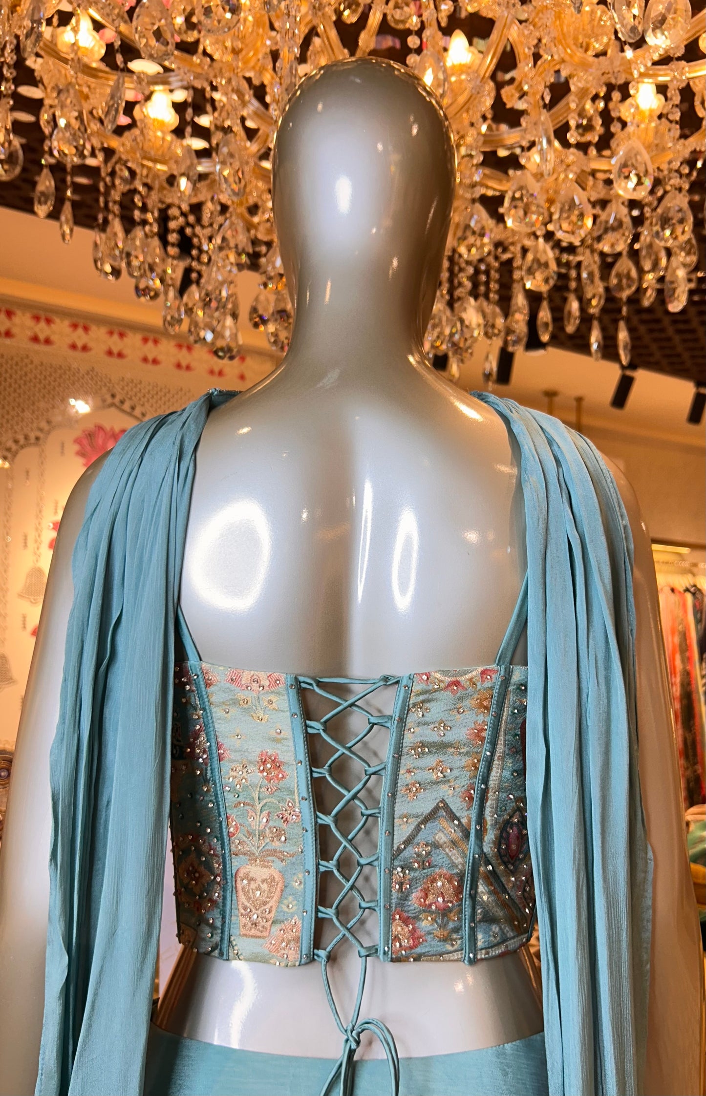 Rangmahal Crop Top Set