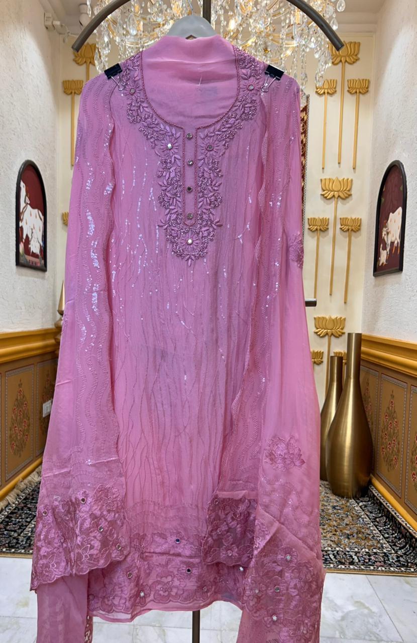 Zarvika Adaayat Suit (Pink)