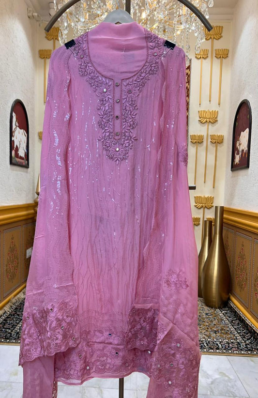 Zarvika Adaayat Suit (Pink)