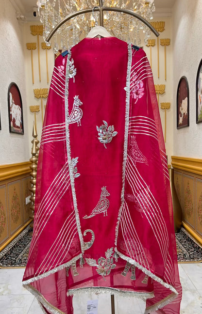 Arezza Leather Work Suit (Magenta 1)