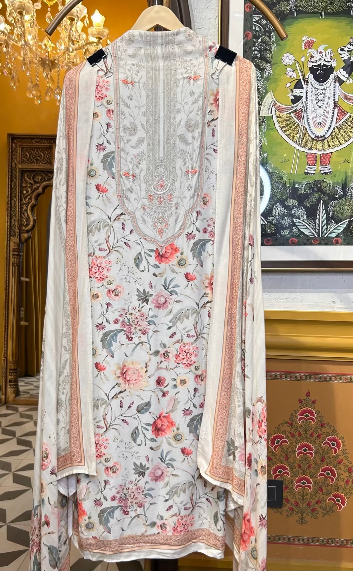 Ruhani-é-Pashm Suit (Ivory)