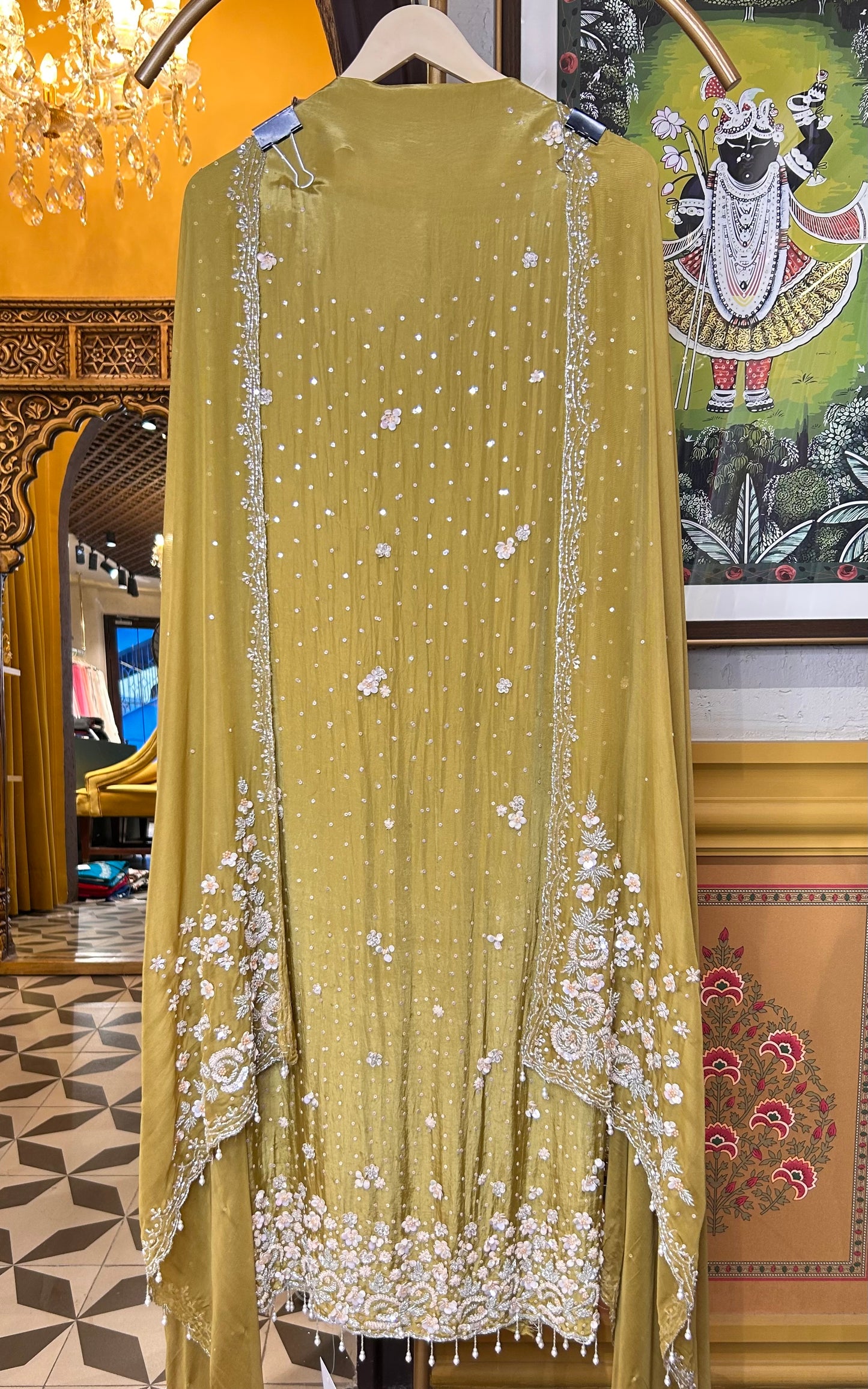 Nurelle Organza Suit (Yellow)