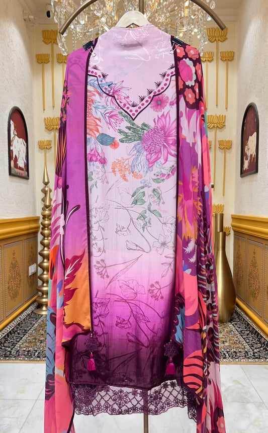 Aafiya Pastel Whisper Suit (Dark Purple)