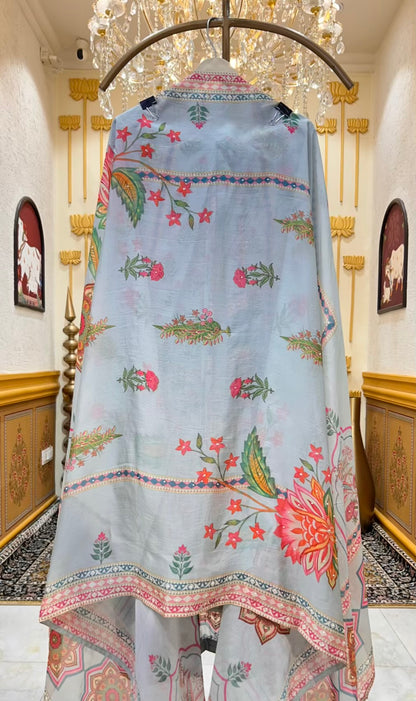 Rivaaya Handcrafted Organza Suit