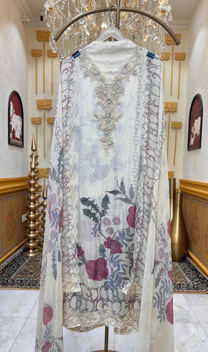 Zaylira Satin Bloom Suit