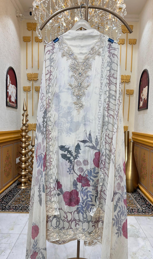 Zaylira Satin Bloom Suit