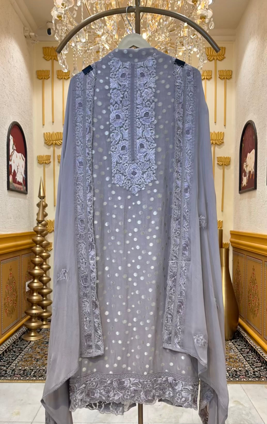 Zoraya Georgette Grace Suit (Grey)