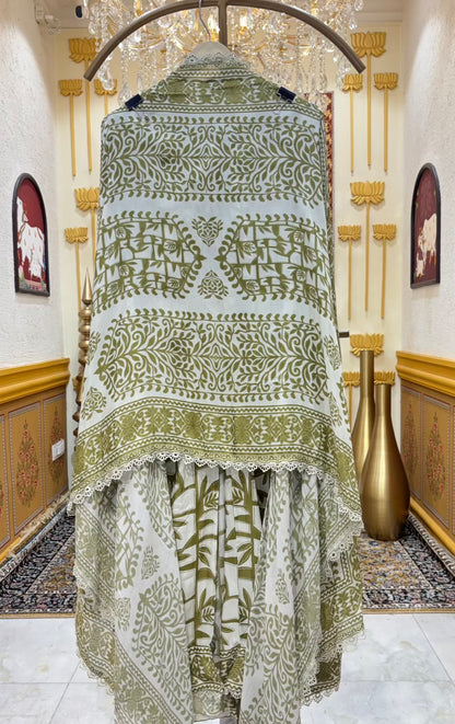 Isha Moti Lace Muslin Suit