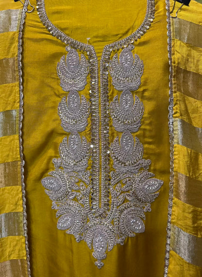 Noorisha Silk Suit (Yellow)