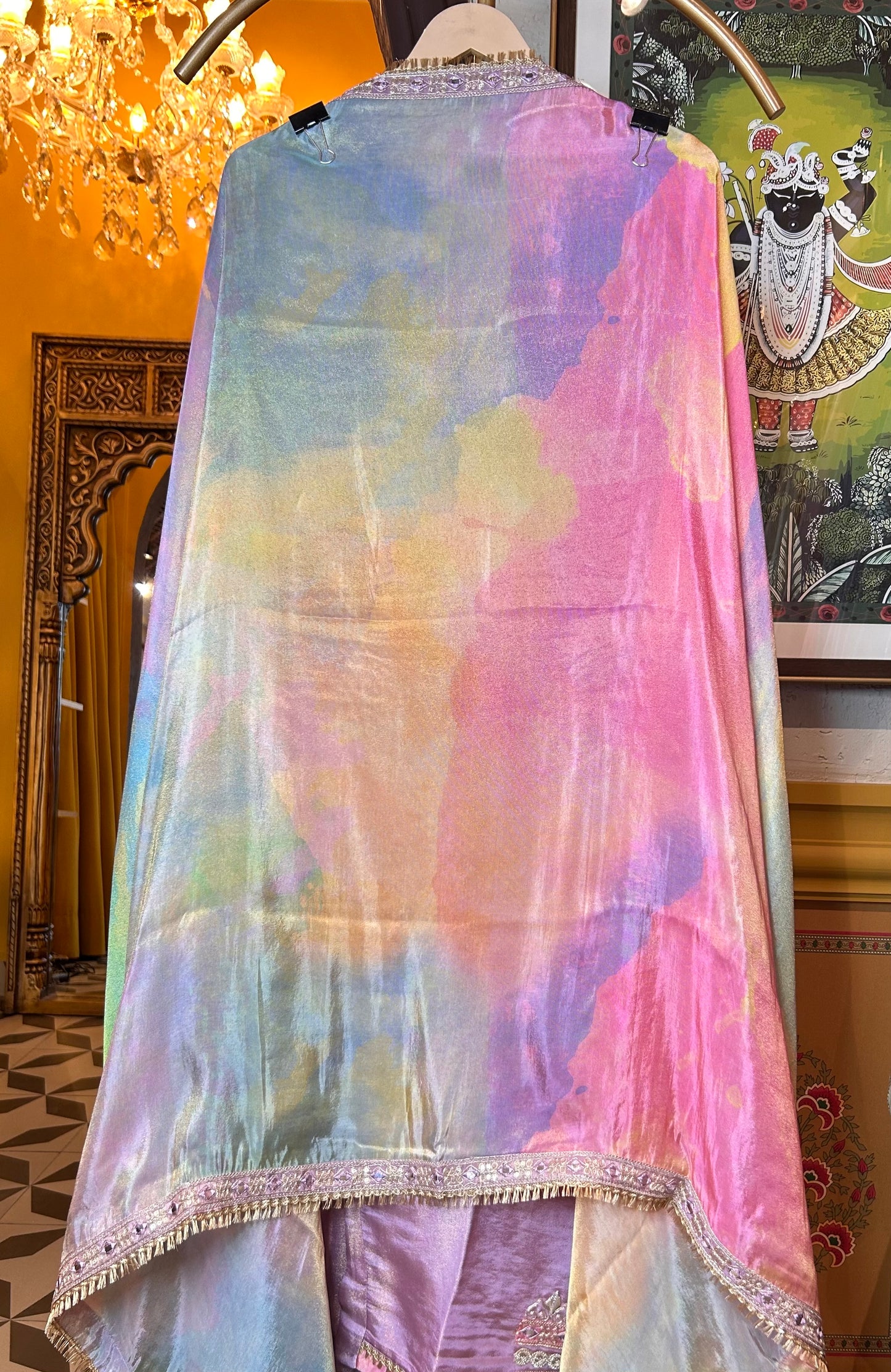 Miraaz Organza Suit (Lavender)