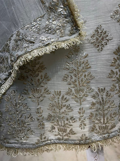 Arezya Mul Kinari Suit (Light Blue)