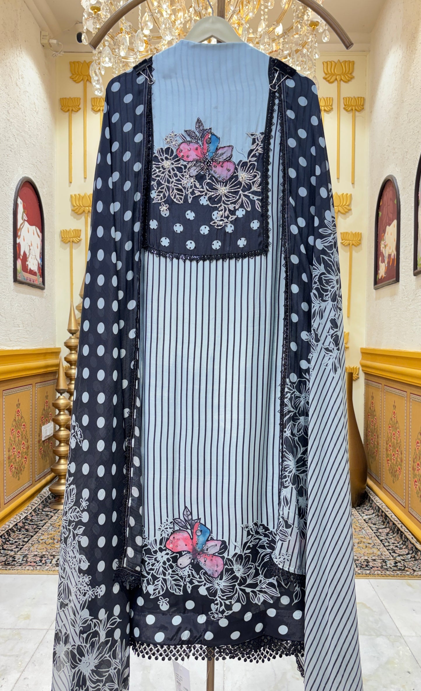 Pearl Aabroo Muslin Suit