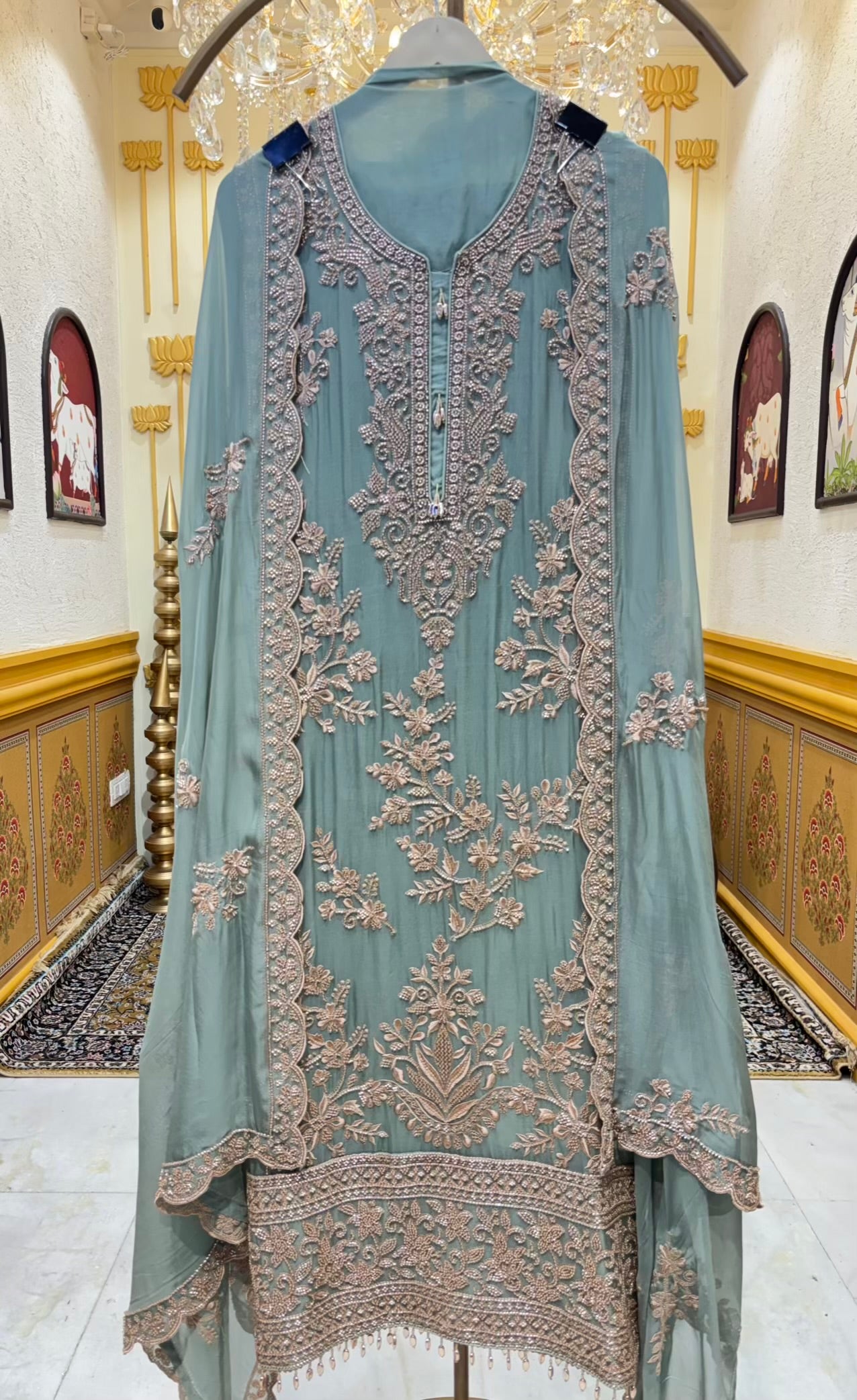 Amaya Handwork Organza Suit