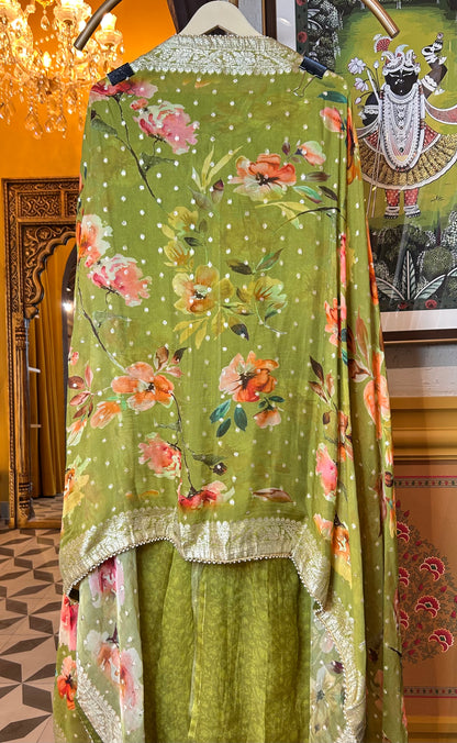 Reeva Organza Suit (Green)