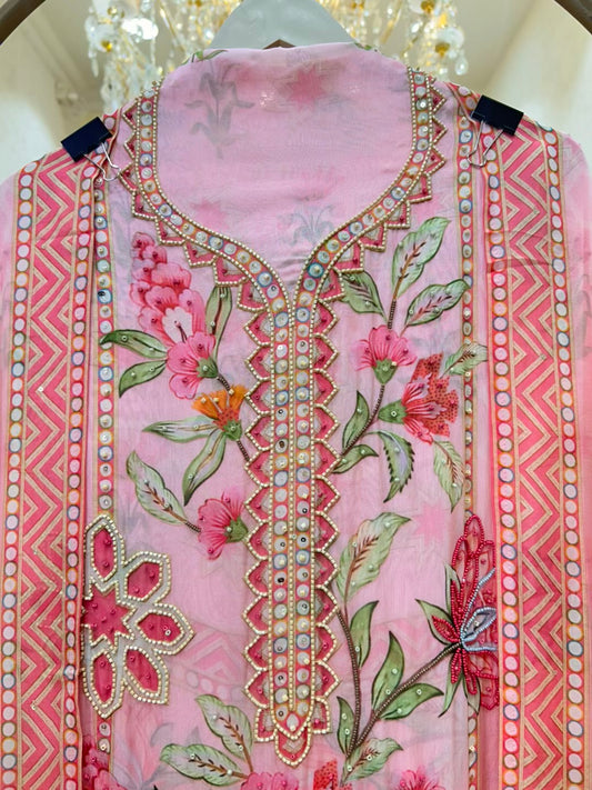 Sahira Moti Organza Suit