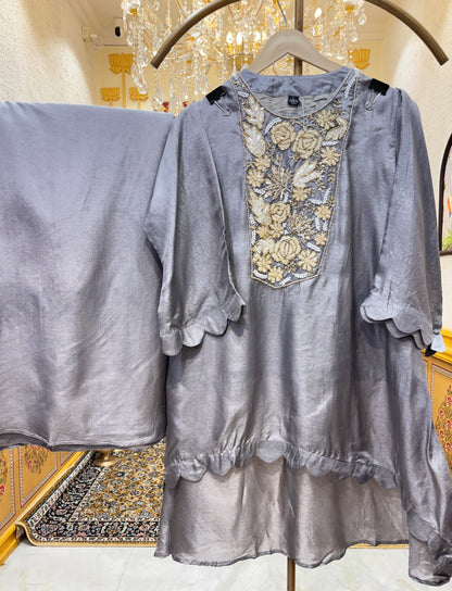 Saaz-e-Noor Shimmer Silk Co-ord