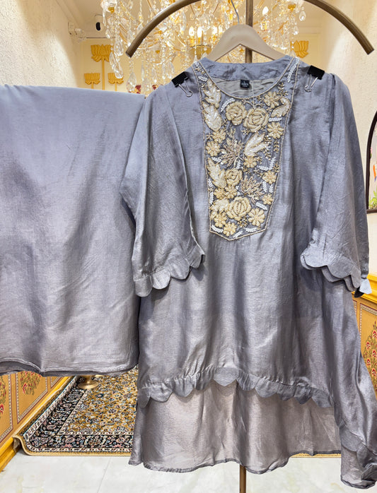 Saaz-e-Noor Shimmer Silk Co-ord