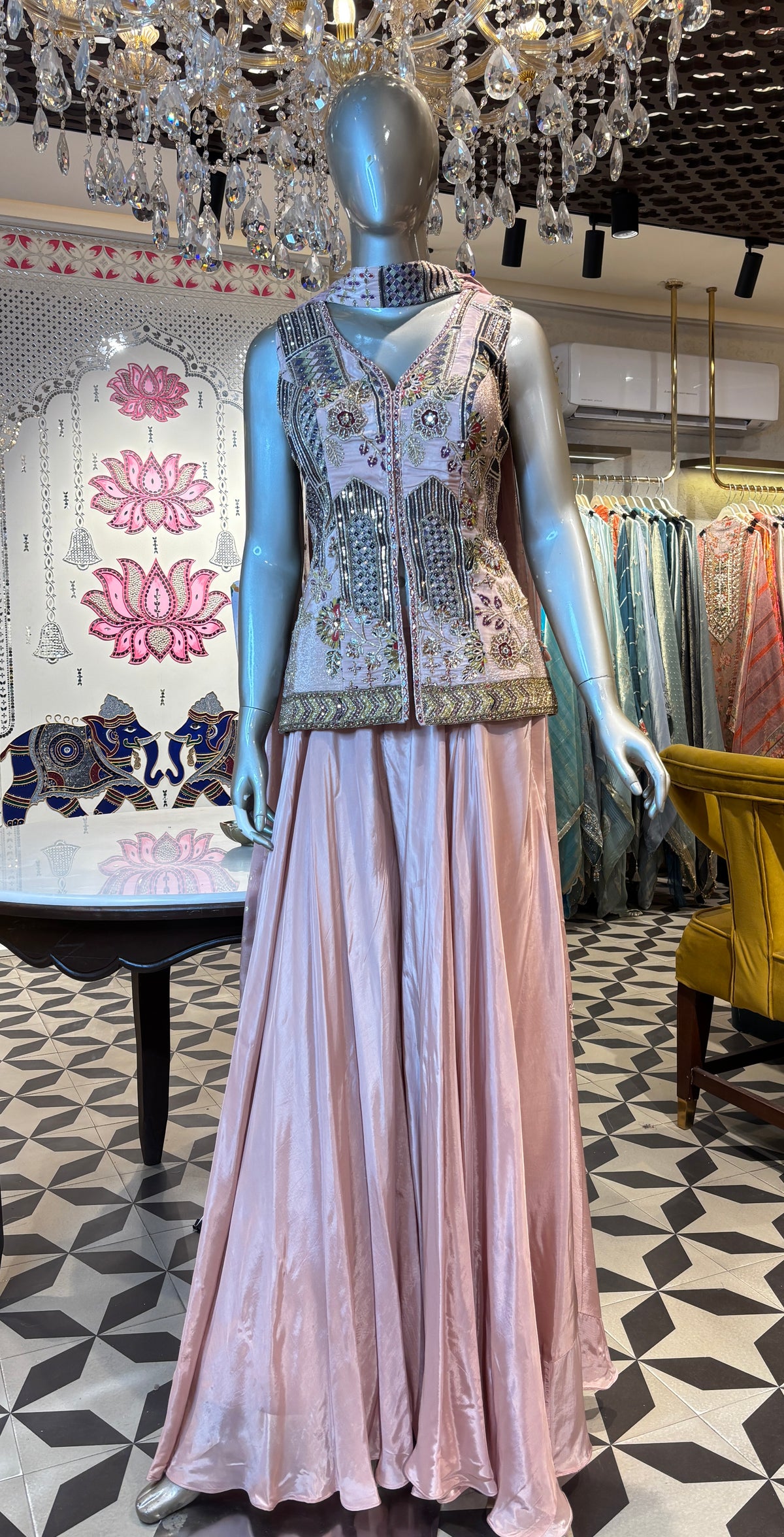 Tavishaé Crepe Sharara Set